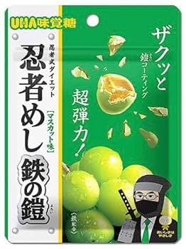 忍者めし 鉄の鎧 グレープ味 170個 パイプBOX】UHA味覚糖 忍者めし 鉄の鎧グレープ味 | 「ナムクレ